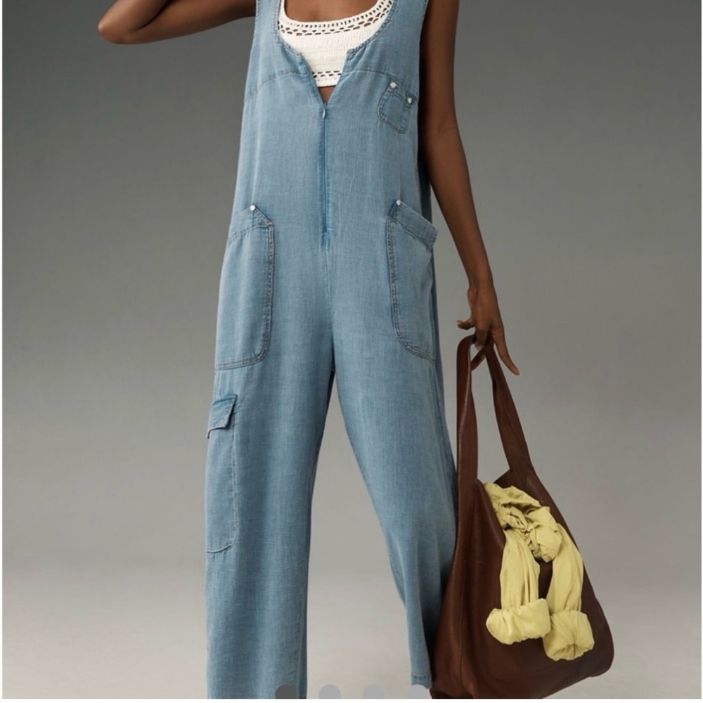Pilcro Light Blue Denim Jumpsuit